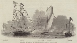 Mottakelse av Hennes Majestet av Royal Yacht Squadron av Nicholas Matthews Condy