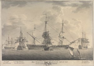 The Ranger, Private Ship of War, med sine priser av Nicholas Pocock