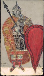 Kostymedesign for operaen "Prince Igor" av Aleksandr Borodin av Nicholas Roerich