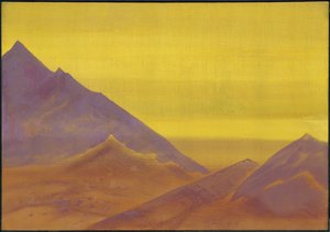 Dawn, ca. 1930 av Nicholas Roerich