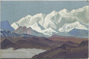 Himalaya, Kangchenjunga-området, 1936 av Nicholas Roerich