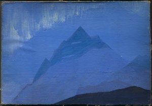 Himalaya, Regn, 1933 av Nicholas Roerich