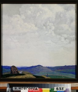 Den riktige måten. Verk av Sviatoslav Nikolayevich Roerich (1904-1993), tempera på papp av Nicholas Roerich