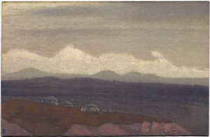 Mongolia, sunnimuslimer, 1936 av Nicholas Roerich