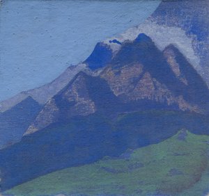 Fjellstudie, ca.1929 av Nicholas Roerich