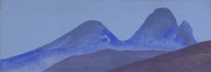 Fjellstudie, ca.1936-47 av Nicholas Roerich