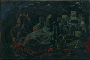 Den døde byen, 1918 av Nicholas Roerich