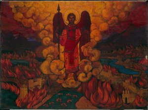 Den siste engelen, 1912 av Nicholas Roerich
