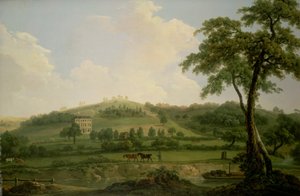 Utsikt over Oakage Hall, Colwich av Nicholas Thomas Dall