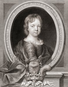 Prins James Francis Edward Stuart av Nicholas de (after) Largilliere