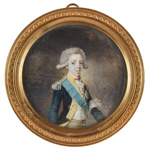 Portrett av Gustav IV Adolf av Sverige, 1792 av Niclas Lafrensen