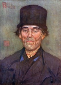 En gammel mann av Axel (farge litho) av Nico Jungman