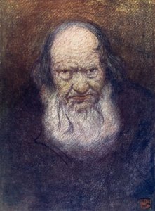 Norge: Alderdom, Telemarken (farge litho) av Nico Jungman