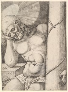 The Man of Sorrows at the Column, 1523. av Nicolaas Hogenberg