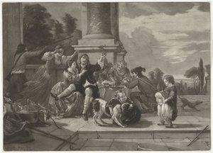 Hyggelig selskap på en terrasse