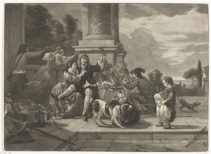 Hyggelig selskap på en terrasse