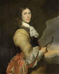Portrett av en kaptein av Nicolaas Wieringa