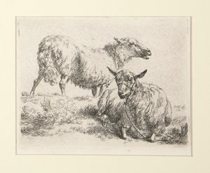 4 etsninger fra av Nicolaes Berchem