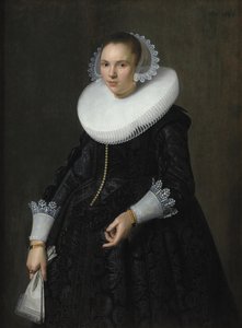 Portrett av en dame av Nicolaes Eliasz. Pickenoy