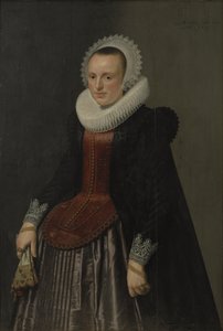Portrett av en dame av Nicolaes Eliasz. Pickenoy