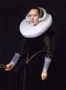 Portrett av en kvinne, 1630. av Nicolaes Eliasz Pickenoy