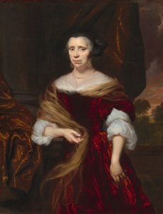 Portrett av en dame, 1676. av Nicolaes Maes