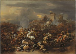 Kampen mellom Alexander og Porus av Nicolaes Pietersz. Berchem