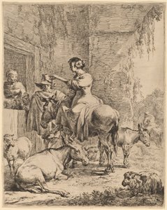 Restul înainte de Innnorwegian av Nicolaes Pietersz Berchem