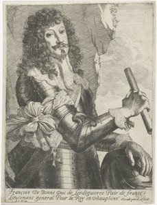 Portrett av François de Bonne-Lesdiguières-de Créqui av Nicolaes Van Helt Stockade