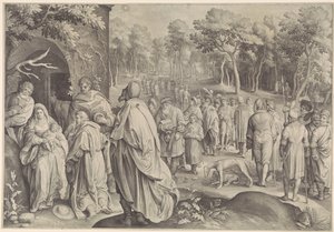 Tilbedelse av kongene av Nicolaes de Bruyn