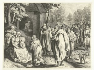 Tilbedelse av kongene av Nicolaes de Bruyn