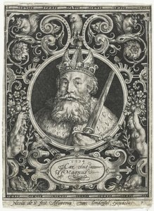 Charles den store, kongen av frankerne, 1594 av Nicolaes de Bruyn