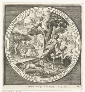 Utvisning fra paradis av Nicolaes de Bruyn