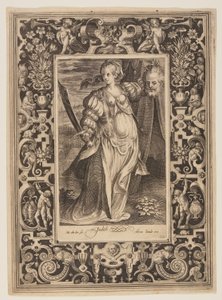 Judith, plate seks fra De ni verdige av Nicolaes de Bruyn