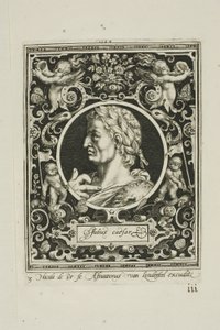 Julius Cæsar, plate tre fra De ni verdighetene av Nicolaes de Bruyn