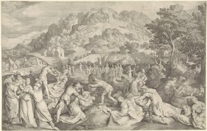 Barnedrap i Betlehem av Nicolaes de Bruyn