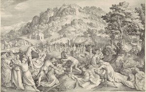 Barnedrap i Betlehem av Nicolaes de Bruyn