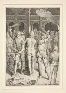 The Flagellation (Passion Series) av Nicolaes de Bruyn