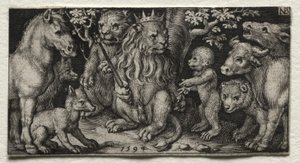 Dyrenes konge av Nicolaes de Bruyn
