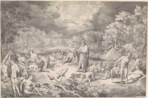 Visjon av Esekiel av Bendalen av Nicolaes de Bruyn
