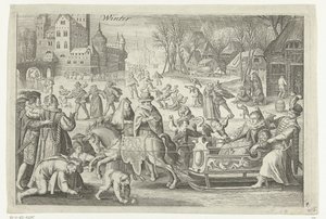 Winter (tittel på objekt) Four Seasons (serietittel) av Nicolaes de Bruyn