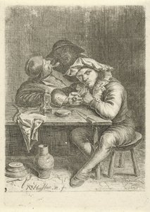 To røykere ved et bord