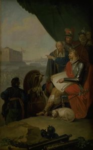 Frederik II bygger Kronborg slott ved Helsingør av Nicolai Abildgaard