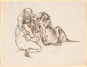 Lot og døtrene hans av Nicolai Abildgaard