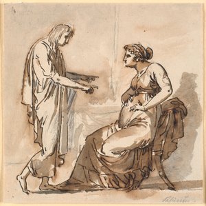 Papirius og moren hans av Nicolai Abildgaard