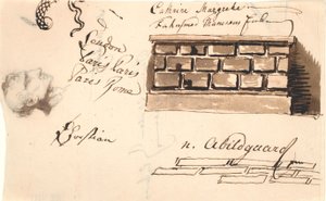 Studie av en vegg av Nicolai Abildgaard
