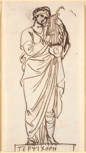 Terpsichore, dansens muse av Nicolai Abildgaard