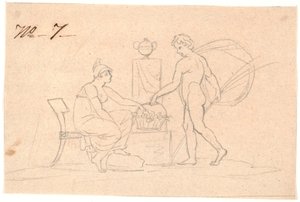 To figurer av Nicolai Abildgaard