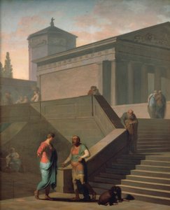 Scene av Andria (inspirert av skuespillet til Terence) av Nicolai Abraham Abildgaard