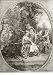Musikkklasse (gravering) av Nicolas (after) Lancret